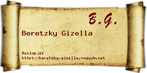 Beretzky Gizella névjegykártya